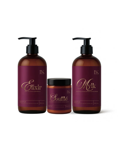 BathKandy Starter Ritual day and night body care routine — complete 3-product set in Nectar and Cashmere